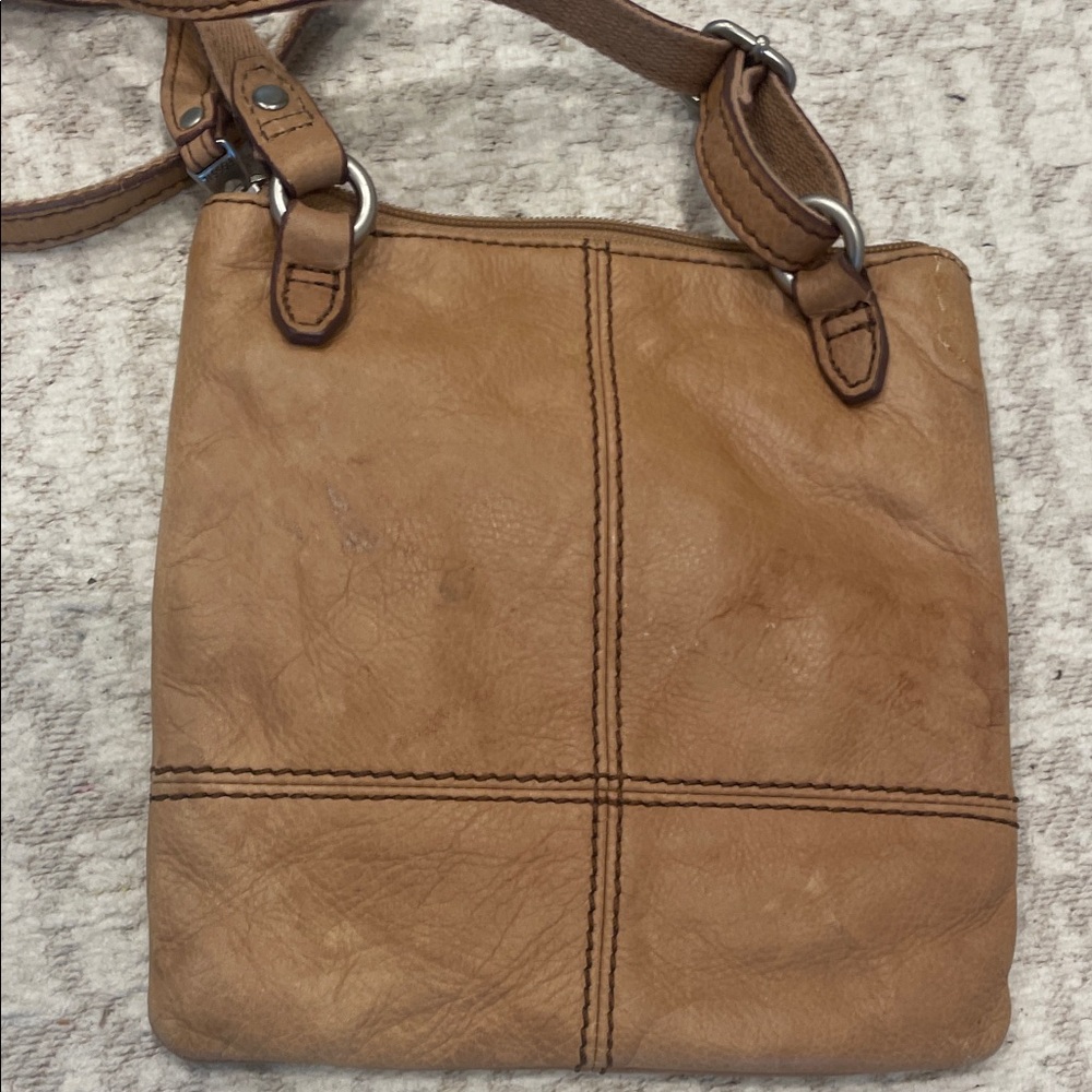 Fossil Brown And Multicolor Patchwork Crossbody B… - image 5